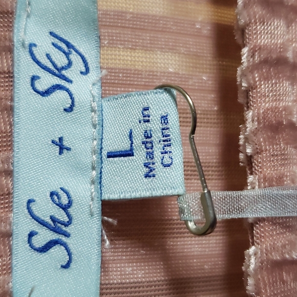 SHE & SKY Beautiful Blouson Style Top Sz. L - Picture 11 of 16